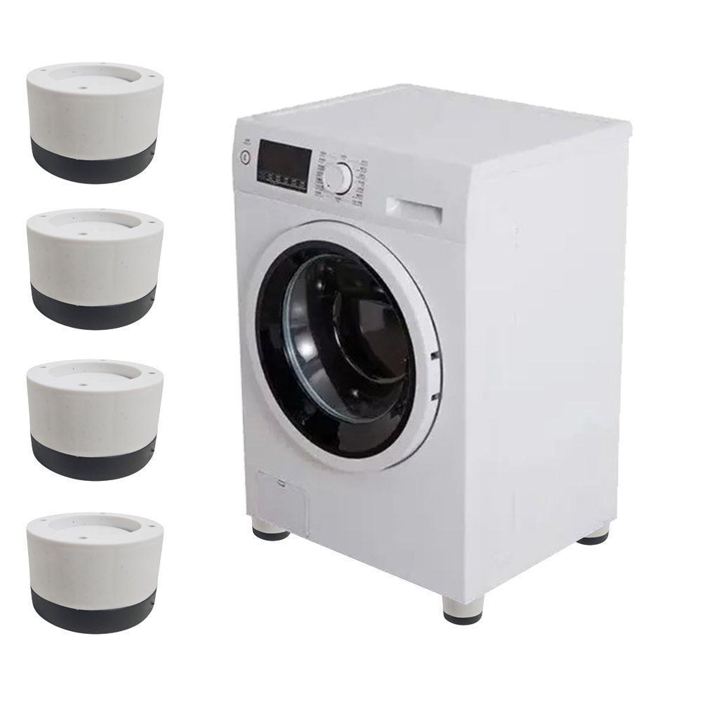 Kit 4 Pé Nivelador Universal Borracha Maquina Lavar Fogão - 2