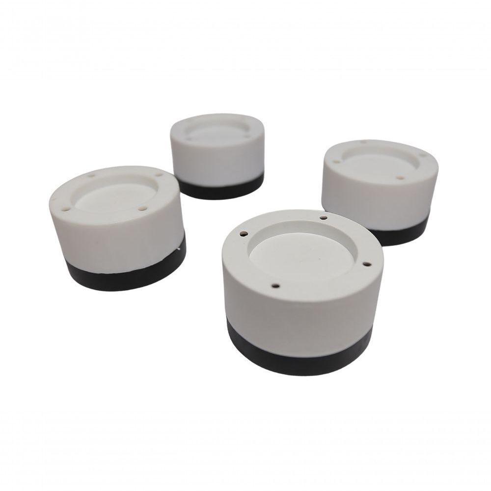Kit 4 Pé Nivelador Universal Borracha Maquina Lavar Fogão - 4