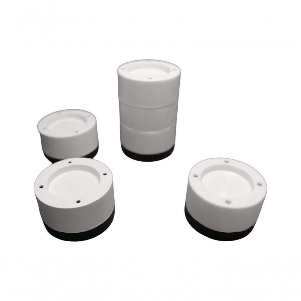 Kit 4 Pé Nivelador Universal Borracha Maquina Lavar Fogão - 6