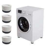 Kit 4 Pé Nivelador Universal Borracha Maquina Lavar Fogão - 2