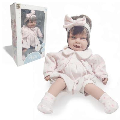 Boneca Bebê Real Recém Nascida Baby Reborn Cabelo 42cm 5085