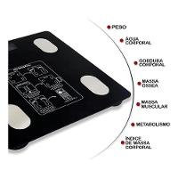 Balança Digital Bioimpedância 180kgs Aplicativo Bluetooth - 2