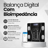 Balança Digital Bioimpedância 180kgs Aplicativo Bluetooth - 6