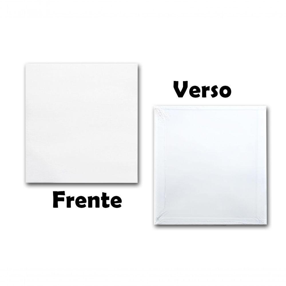 Tela De Pintura Fina 30x30 100% Algodão Pronta Qualidade Branca - 6