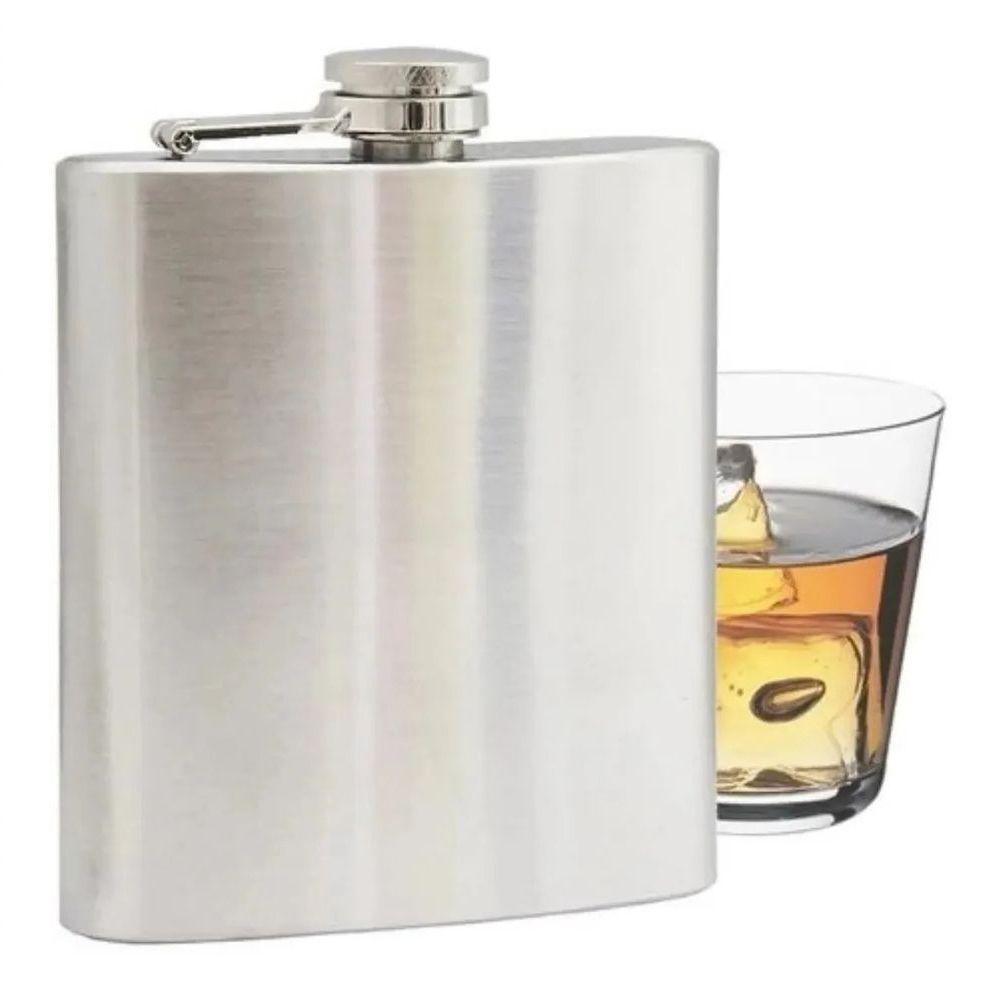 Kit Cantil De Bolso Inox Copos Funil Portátil Premium 6 Pçs - 7