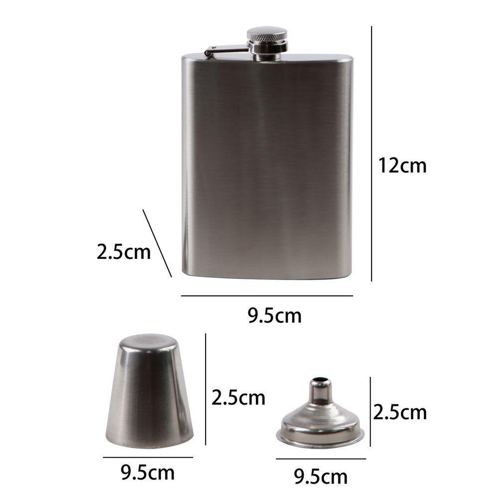 Kit Cantil De Bolso Inox Copos Funil Portátil Premium 6 Pçs - 10