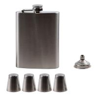 Kit Cantil De Bolso Inox Copos Funil Portátil Premium 6 Pçs - 2