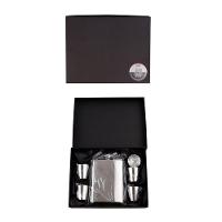 Kit Cantil De Bolso Inox Copos Funil Portátil Premium 6 Pçs - 8