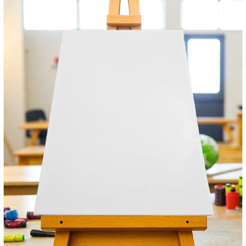 Tela De Pintura Comum 20x30 100% Algodão Pronta Qualidade Branca N-a - 4