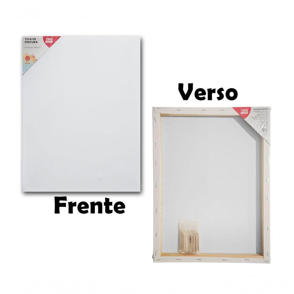 Tela De Pintura Comum 20x30 100% Algodão Pronta Qualidade Branca N-a - 5