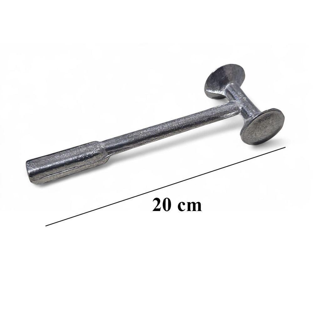 Martelo Para Amaciar Bater Carne Bife Em Alumínio Inteiriço - 5