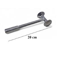 Martelo Para Amaciar Bater Carne Bife Em Alumínio Inteiriço - 5