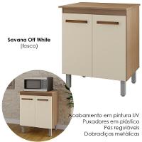 Balcao Multiuso 70cm 2 Portas 9240 Savana Off White Mobbs Savana Off White