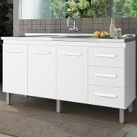 Balcao Sem Tampo Para Pia 160cm 9140 Branco Mobbs Branco - 2