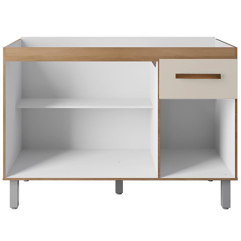 Balcao Sem Tampo Para Pia 120cm 9430 Savana Off White Mobbs Savana Off White - 5