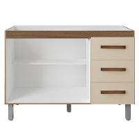 Balcao Sem Tampo Para Pia 120cm 9110 Savana Off White Mobbs Savana Off White - 5