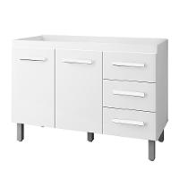 Balcao Sem Tampo Para Pia 120cm 9110 Branco Mobbs Branco - 1