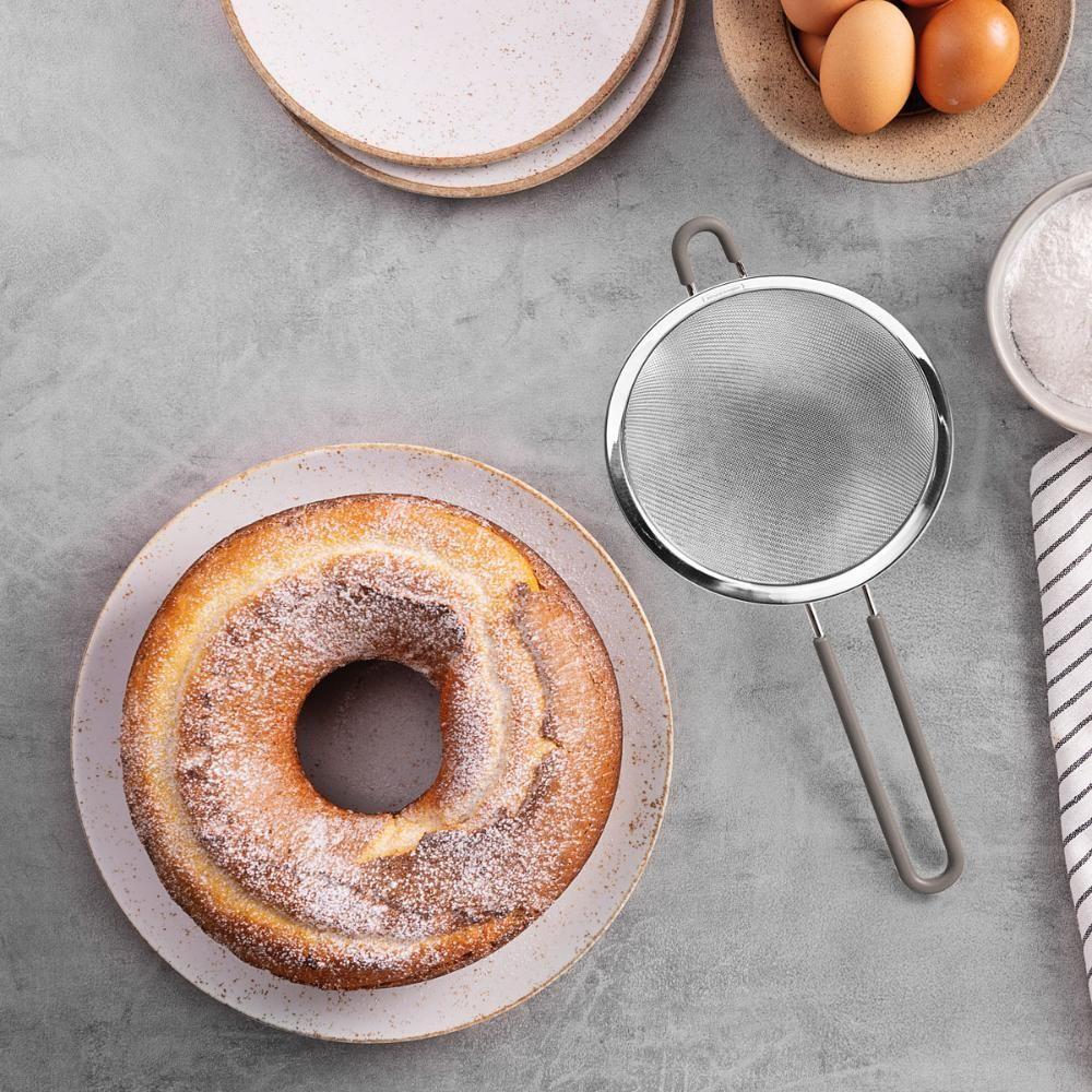 Peneira Softta Em Aço Inox Com Cabo E Alça Em Silicone Cinza 16 Cm - Tramontina 25860162 - 8