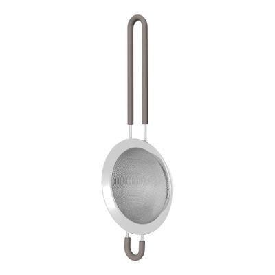 Peneira Softta Em Aço Inox Com Cabo E Alça Em Silicone Cinza 8,8 Cm - Tramontina 25860160