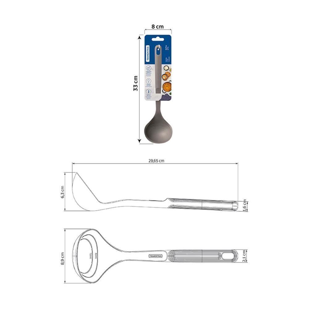 Concha Softta Em Silicone Cinza - Tramontina 25854160 - 3