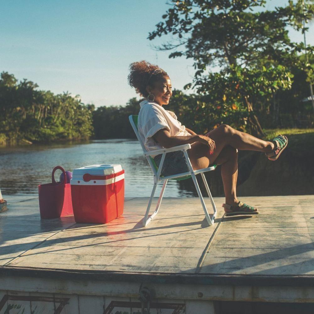 Kit 6 Cadeira De Praia Alta Em Aço 110 Kg Cores Variadas Mor - 8