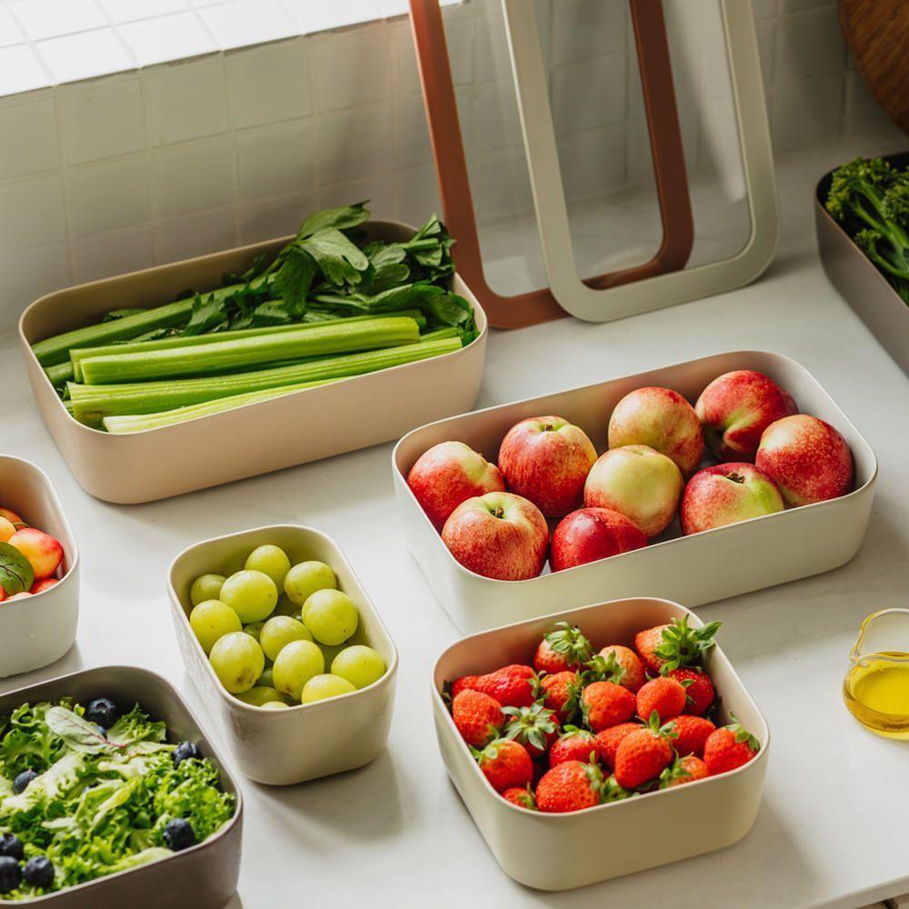 Pote Quadrado Com Tampa Fika Em Cerâmica 900ml Neoflam - 5