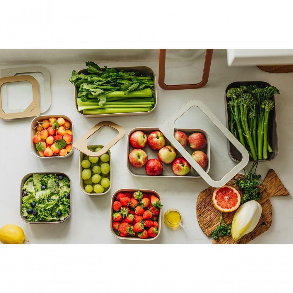 Pote Retangular Com Tampa Fika Em Cerâmica 1,5 Litros Neoflam - 2