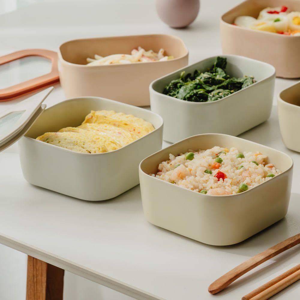 Pote Quadrado Com Tampa Fika Em Cerâmica 650ml Neoflam - 2