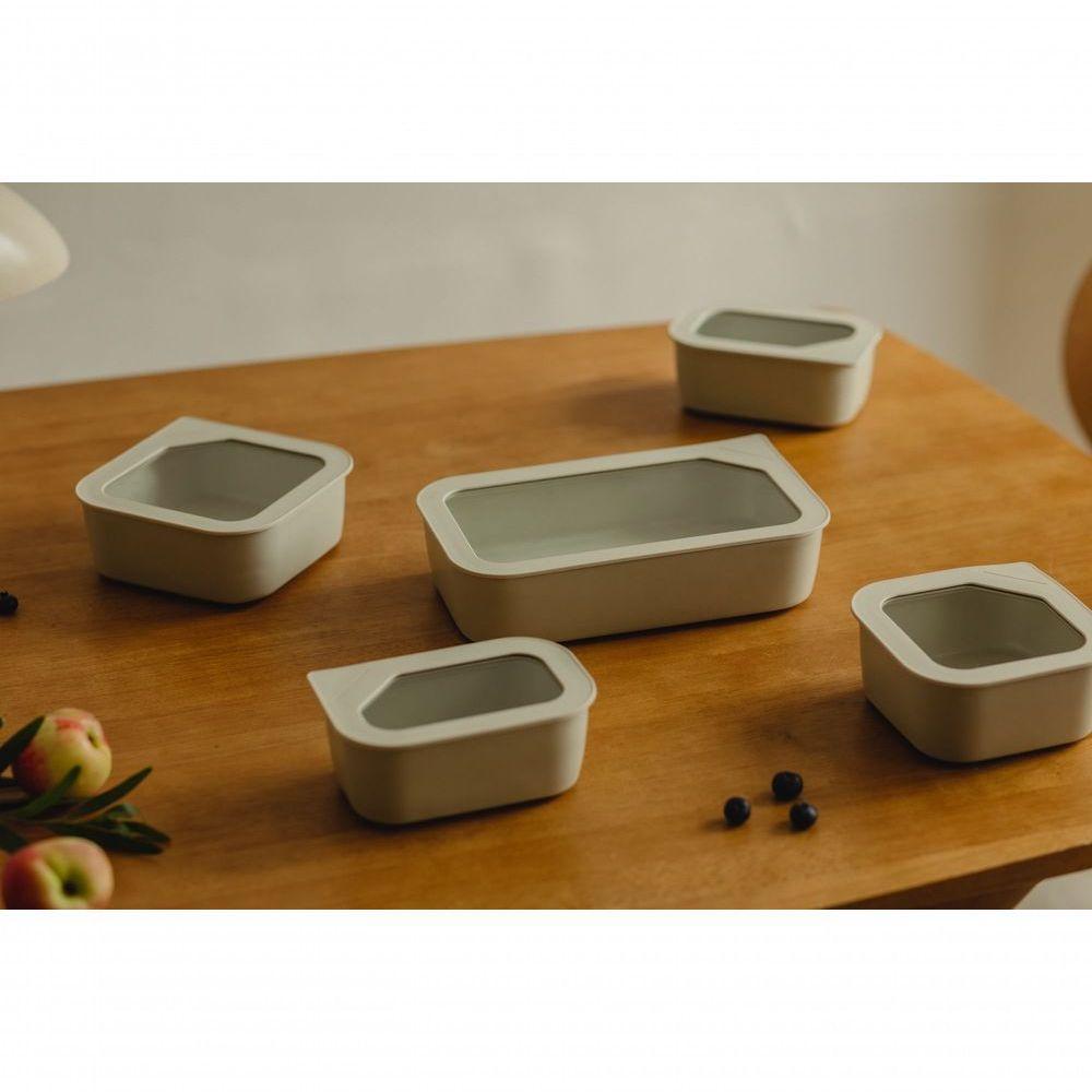 Pote Quadrado Com Tampa Fika Em Cerâmica 650ml Neoflam - 7