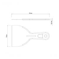 Espátula Lisa Tramontina 10cm Em Polipropileno - 2
