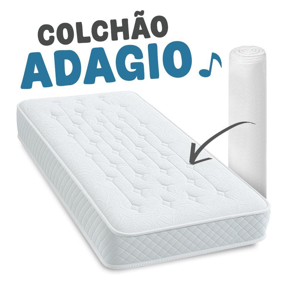 Colchão Solteiro Ortopédico Adagio A Vácuo 100% Espuma 88x188x14cm Maestro Colchões - 2