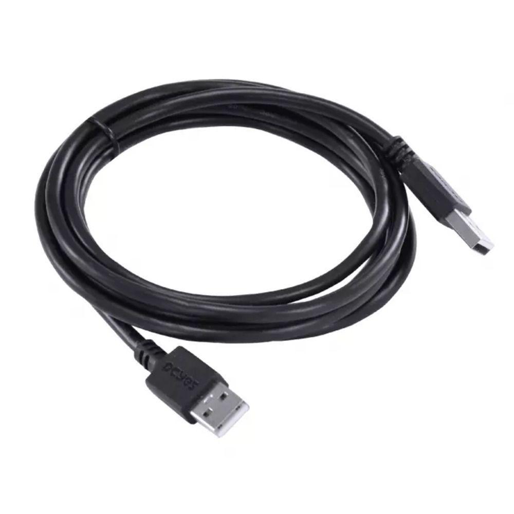 Cabo De Dados Usb A 2.0 Macho Para Usb A 2.0 Macho 28awg Puro Cobre 2 Metros - Puam2-2 - 2