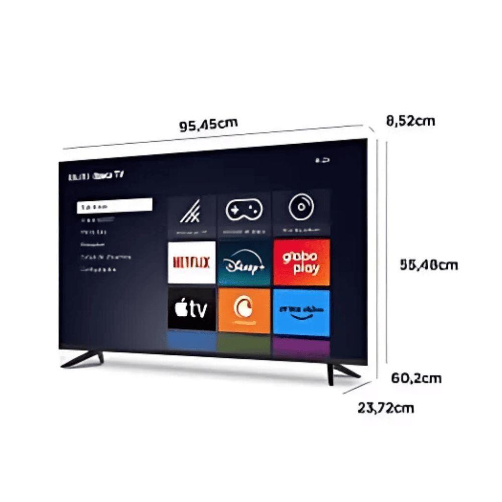 Smart TV Multilaser Tl056M HD LED 43" Sistema Roku - 2