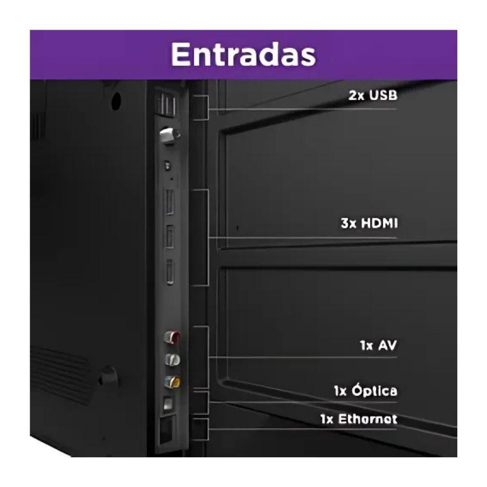Smart TV Multilaser Tl056M HD LED 43" Sistema Roku - 5