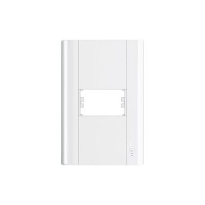 Placa Fame Modulare 4x2 Para 1 Módulo Horizontal Branca