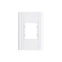 Placa Fame Modulare 4x2 Para 2 Módulos Horizontais Branca - 1