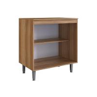 Armário De Cozinha Com Balcão E 2 Portas Para Cooktop 4 Bocas Carvalho Branco - 3