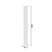 Arandela Astraled Wezar 60cm Led Bivolt Branco - 3000k - Luz Amarela - 2
