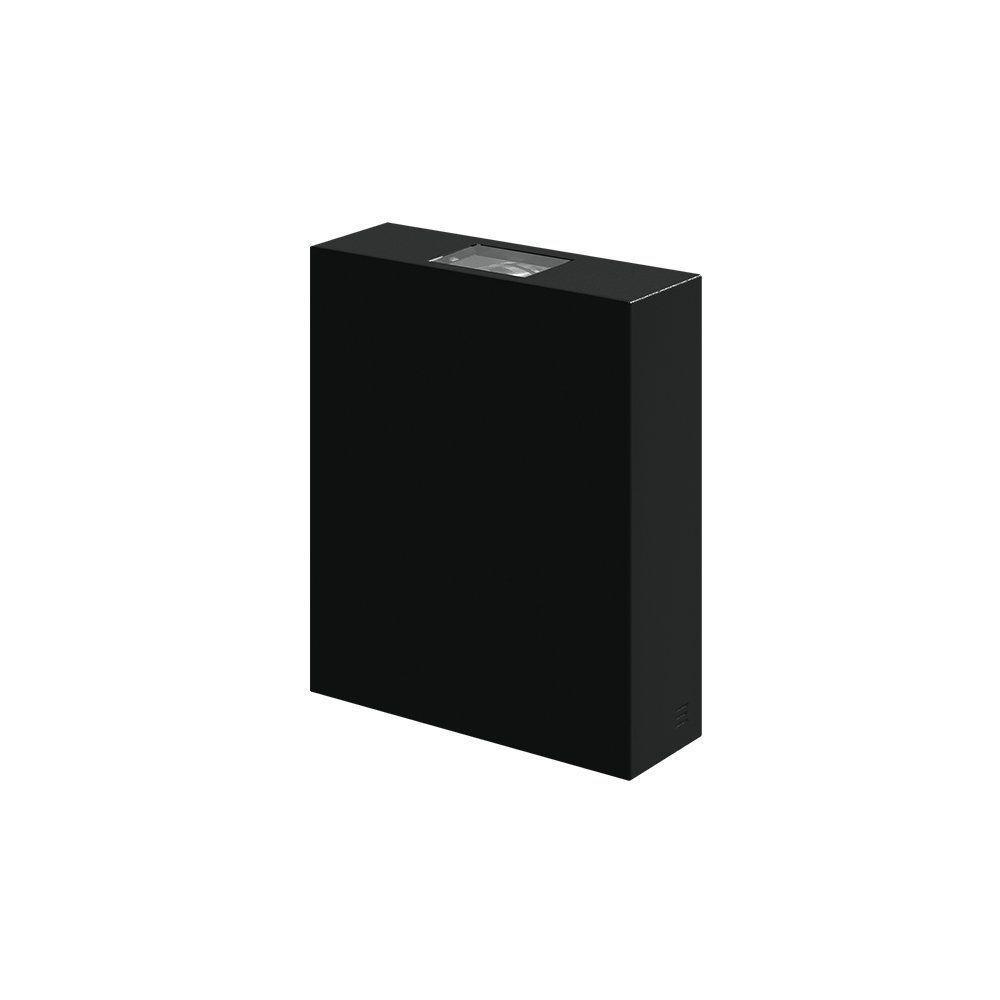 Arandela Stella Wall Plus Led 2 Fachos Fechados Ip65 10w Bivolt Preto - 3000k - Luz Amarela - 1