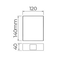 Arandela Stella Wall Plus Led 2 Fachos Fechados Ip65 10w Bivolt Preto - 3000k - Luz Amarela - 2