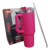 Copo Térmico Grande 1200 Ml Canudo Inox Parede Dupla Cor Var Cor Rosa Pink - 5