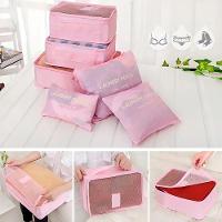 Organizador Malas 6pcs - Rosa Claro - 4
