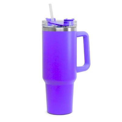 Copo Térmico 1200ml Bebida Quente Frio Com Canudo Cor Lilás