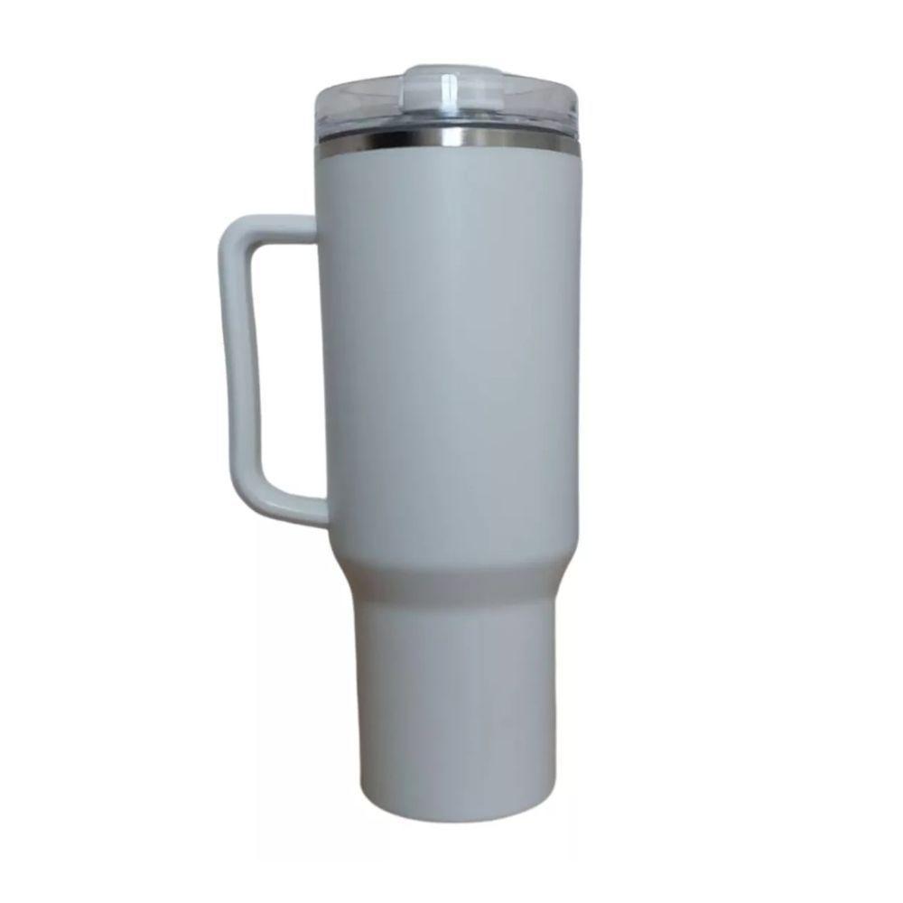 Copo Termico 1200ml - Branco Térmica Inox 500ml - 1