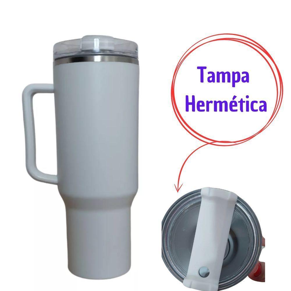 Copo Termico 1200ml - Branco Térmica Inox 500ml - 2