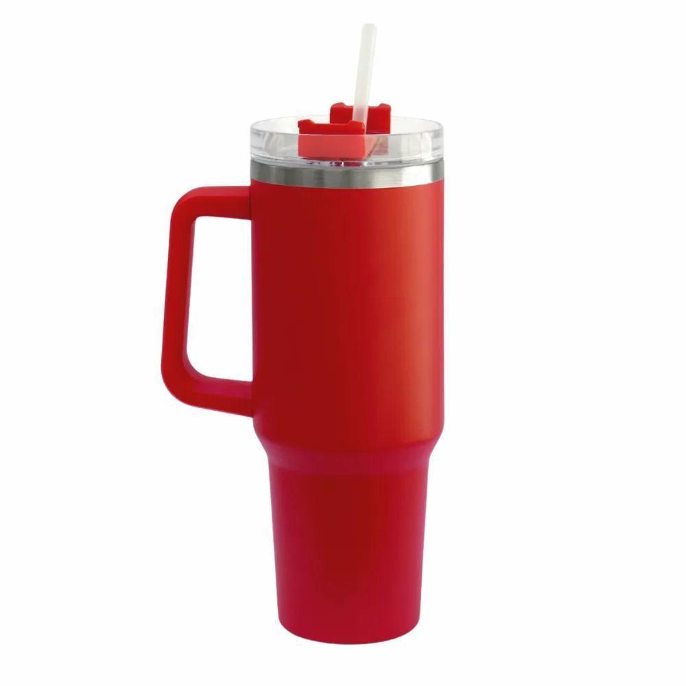 Copo Termico 1200ml - Vermelho Térmica Inox 500ml - 1