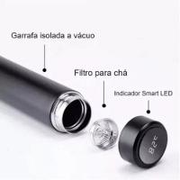 Garrafa Termica Com Visor Led - Branco Térmica Inox 500ml - 6