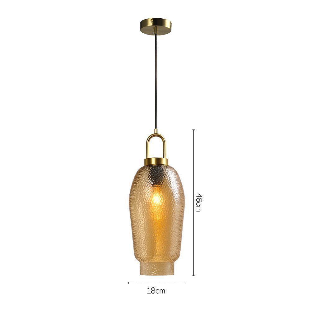 Lustre Pendente Skylight Antiq 4094 46cm E27 Bivolt Dourado E âmbar - 4