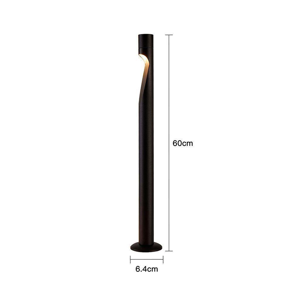 Luminária De Jardim NordeUryn 6492 60cm Led 5w Bivolt Preto 3000k Luz Amarela Preto - 6
