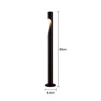Luminária De Jardim NordeUryn 6492 60cm Led 5w Bivolt Preto 3000k Luz Amarela Preto - 6